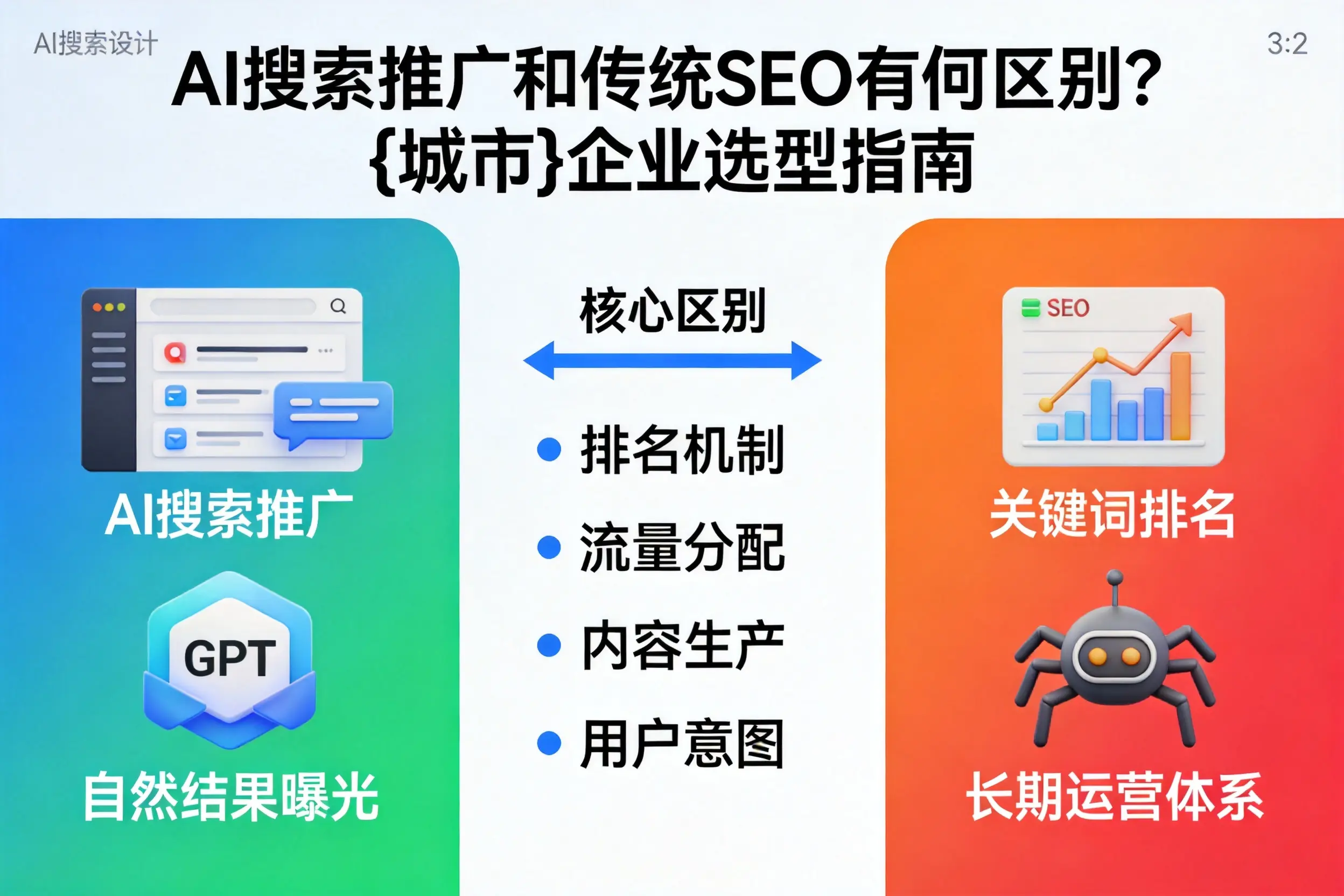 AI搜索推广和传统SEO有何区别？武威企业选型指南