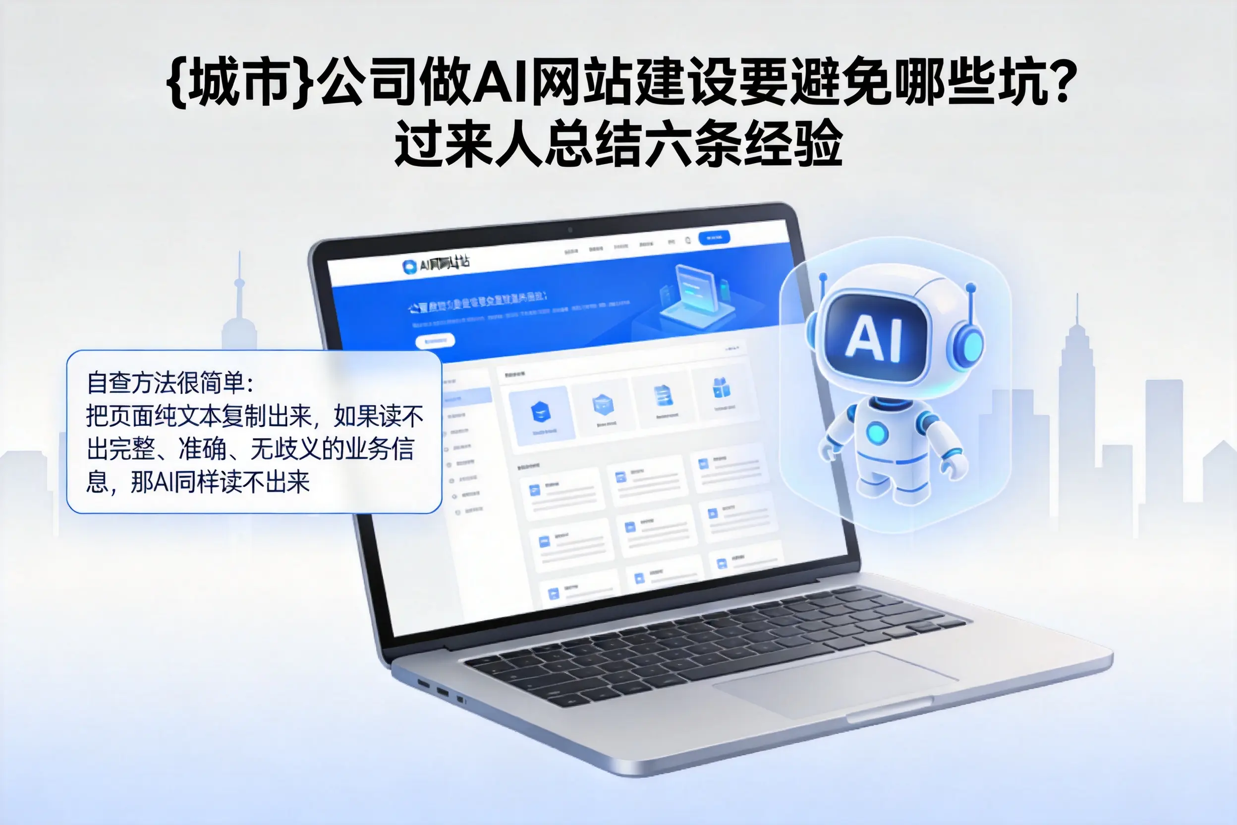 武威公司做AI网站建设要避免哪些坑？过来人总结六条经验