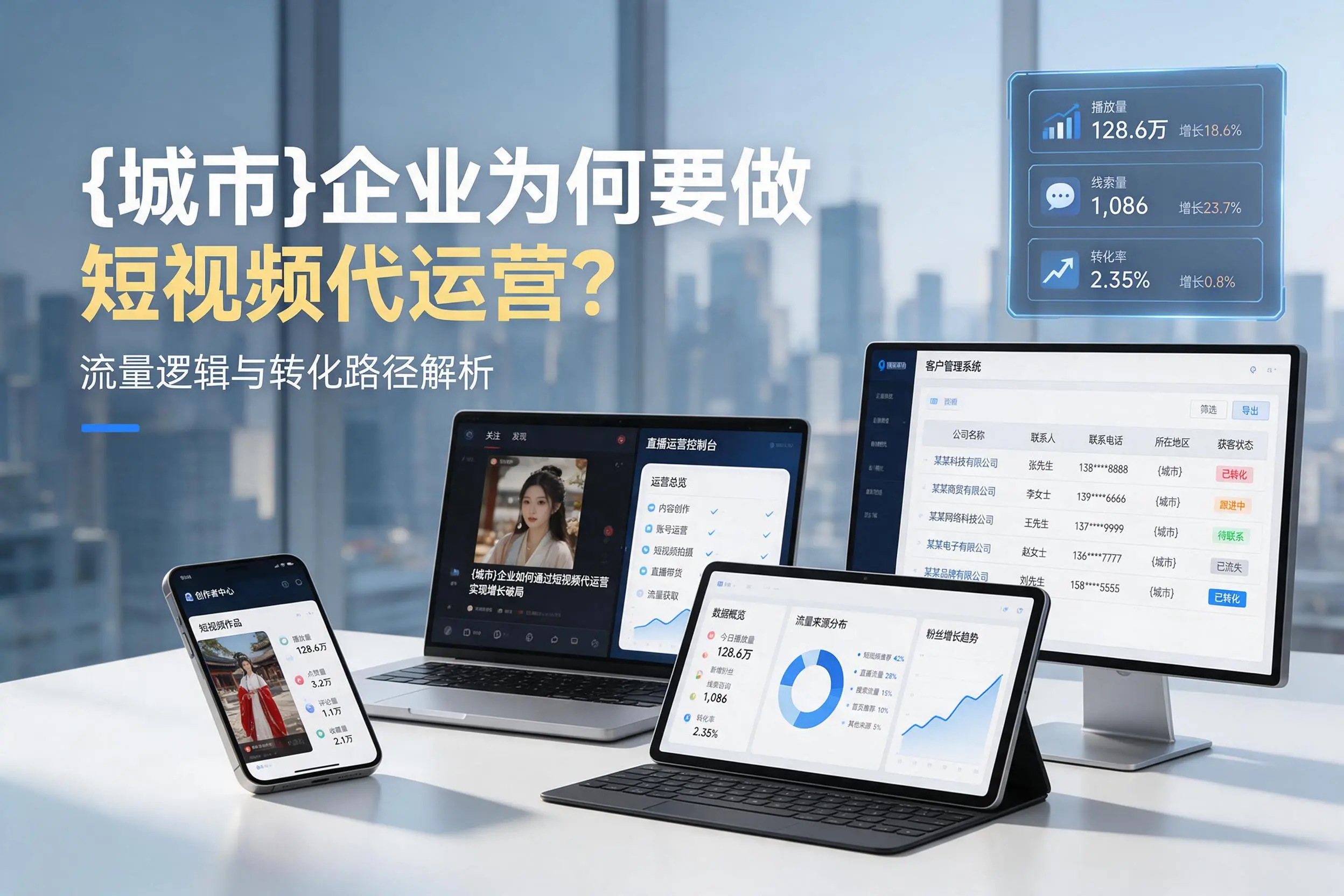 武威企业为何要做短视频代运营?流量逻辑与转化路径解析