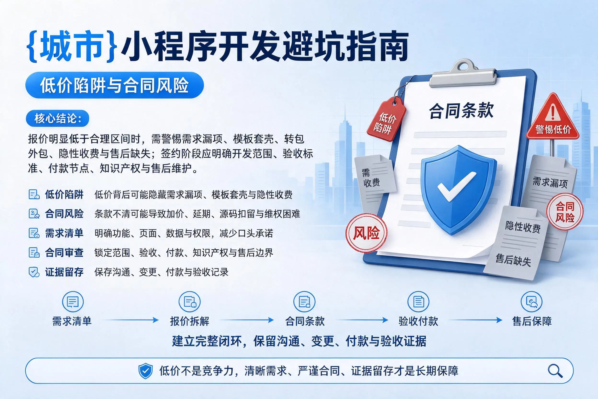 武威小程序开发避坑指南:低价陷阱与合同风险