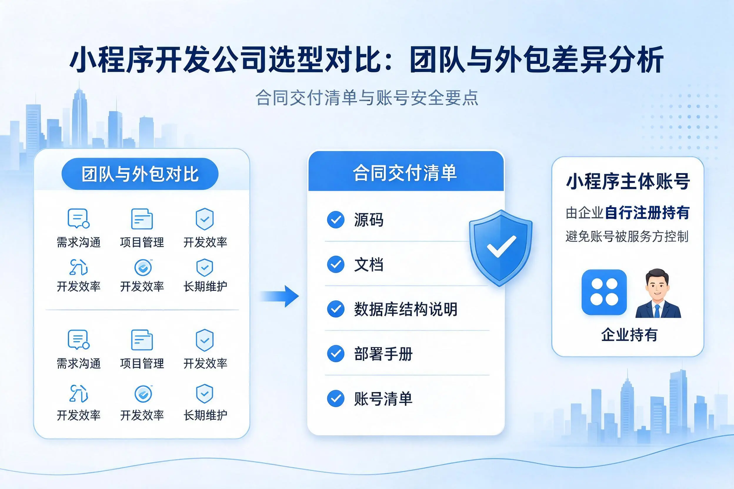 武威小程序开发公司选型对比:团队与外包差异分析
