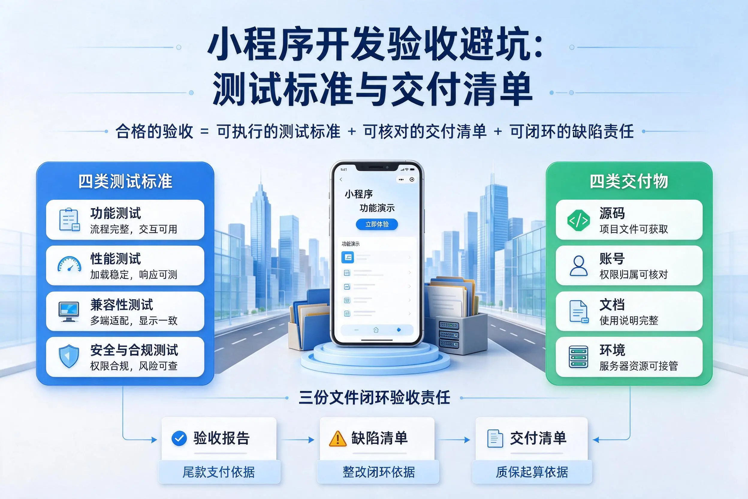 武威小程序开发验收避坑:测试标准与交付清单