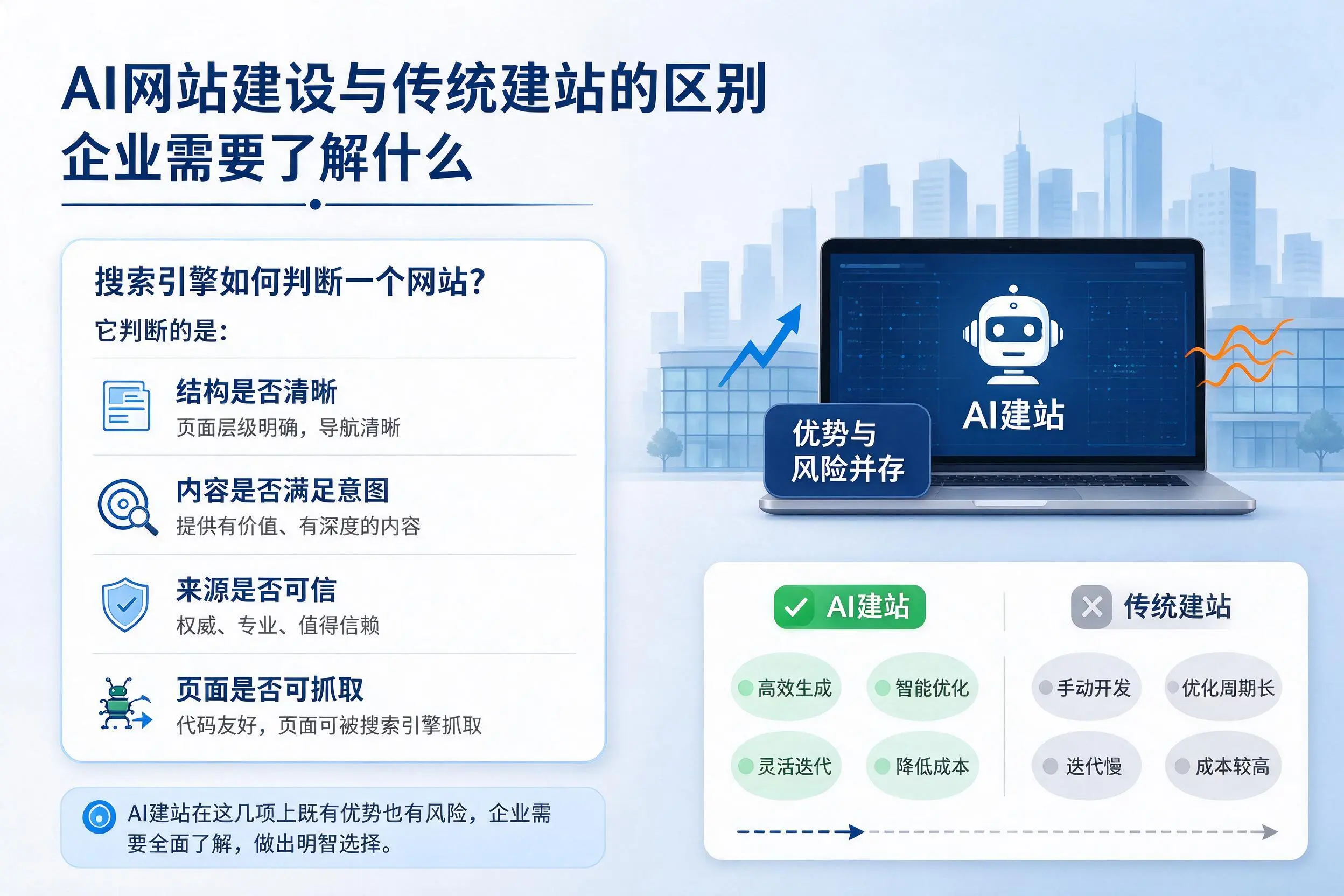 AI网站建设与传统建站的区别，武威企业需要了解什么