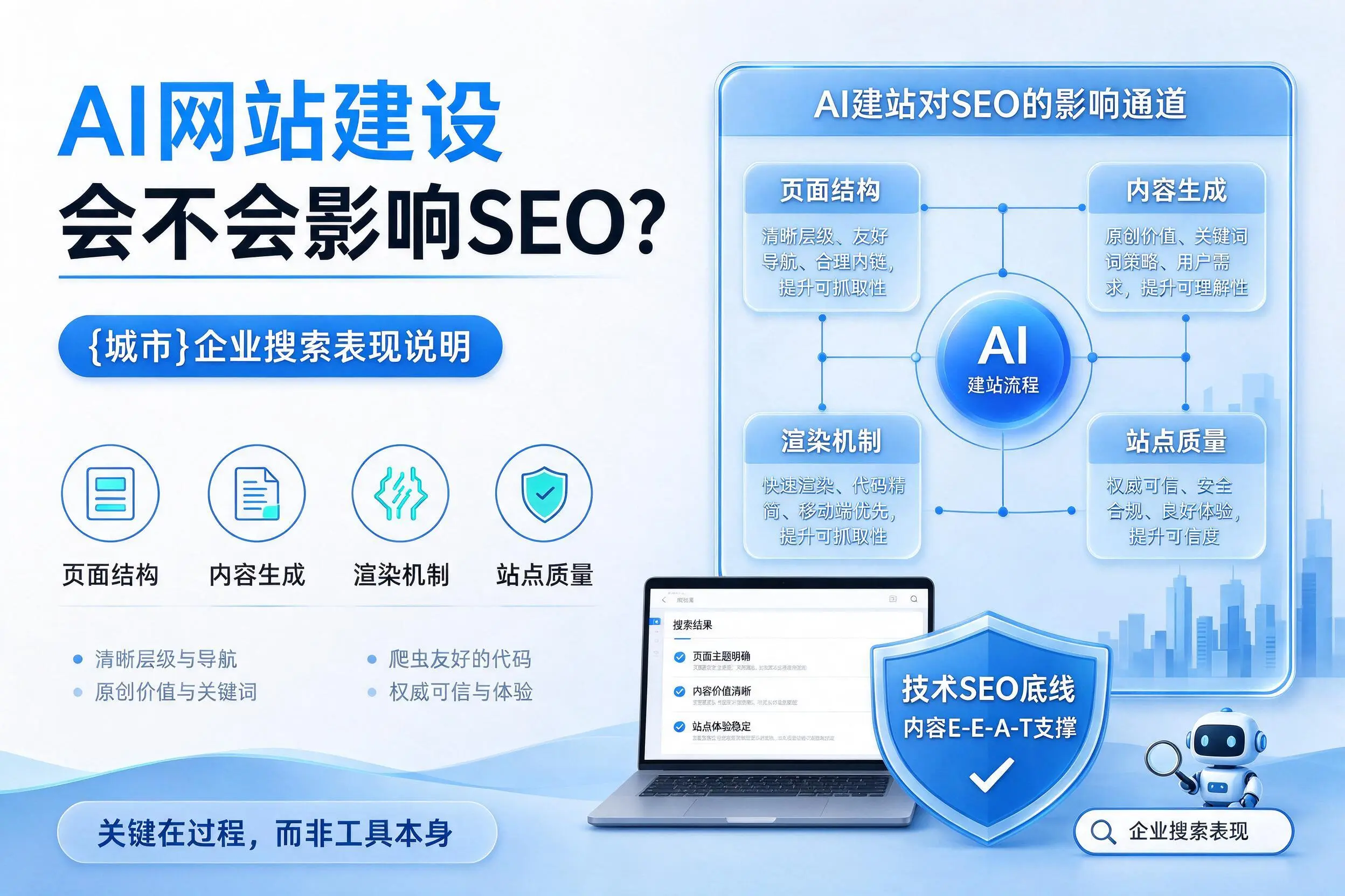 AI网站建设会不会影响SEO？武威企业搜索表现说明