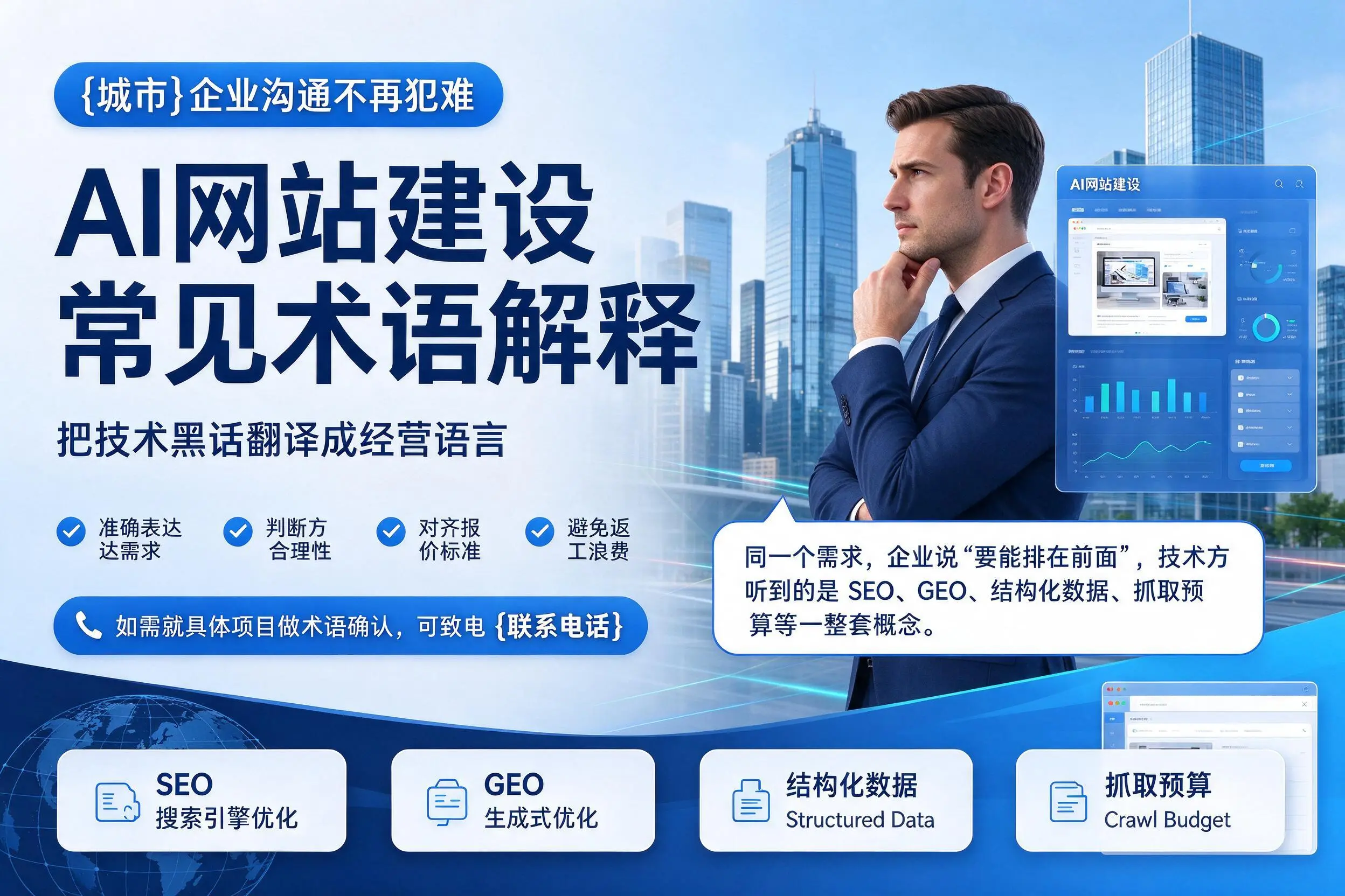 AI网站建设常见术语解释，武威企业沟通不再犯难