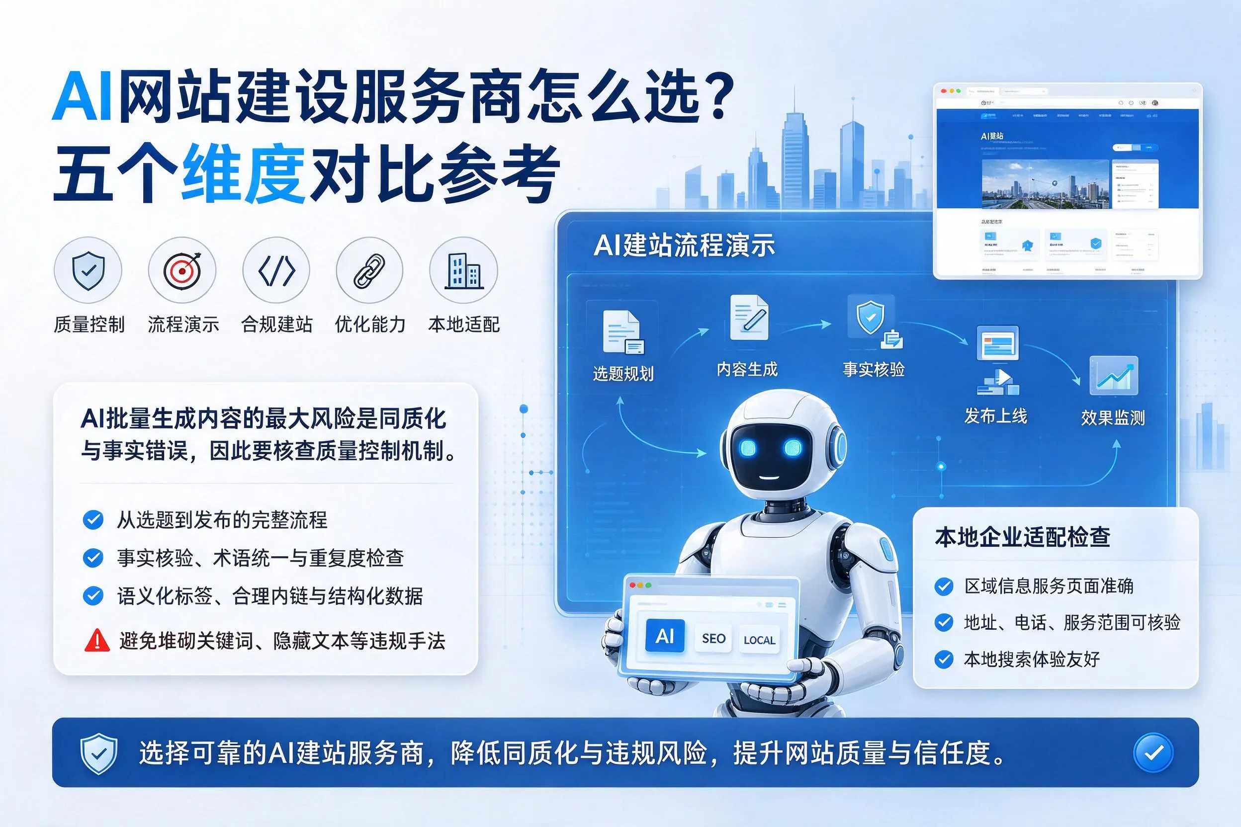 武威AI网站建设服务商怎么选?五个维度对比参考