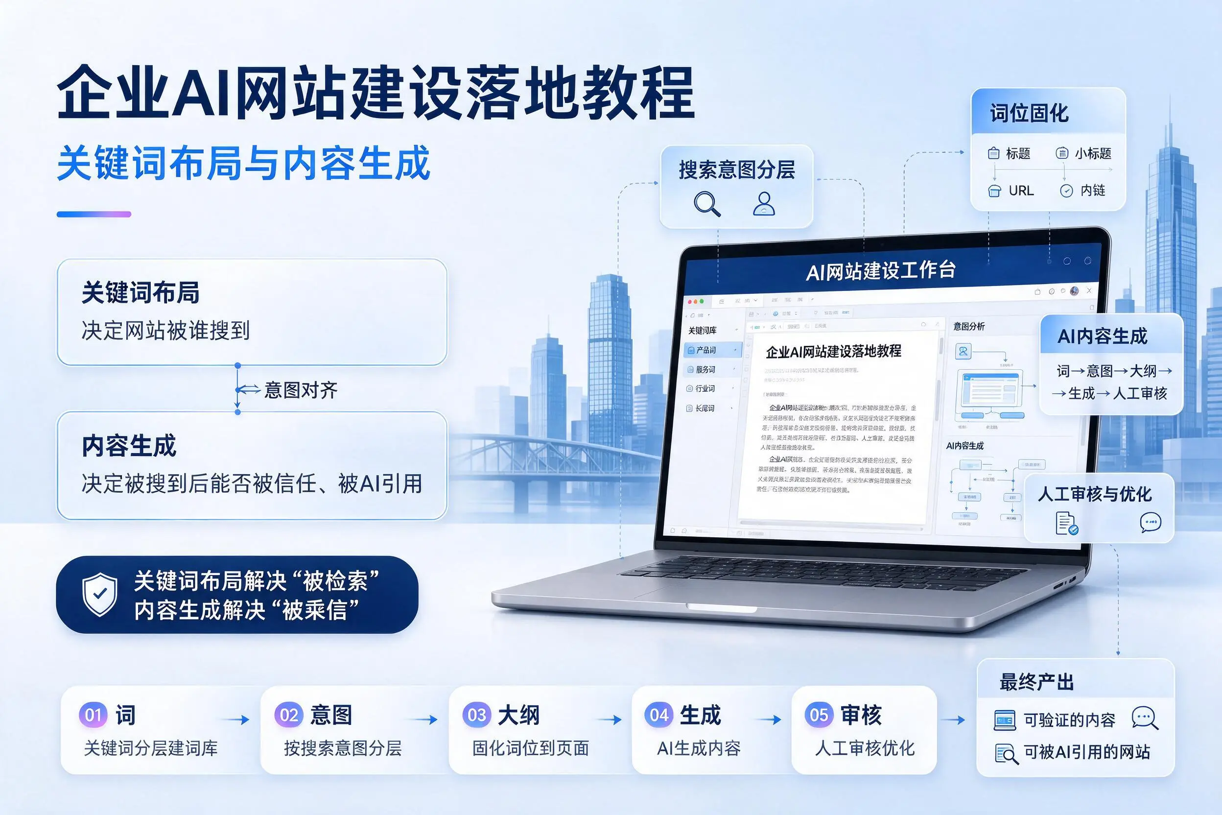 武威企业AI网站建设落地教程:关键词布局与内容生成